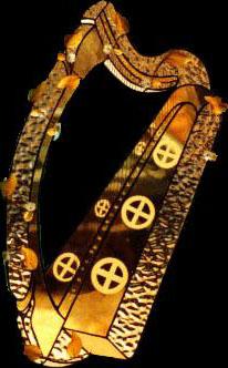 [Golden harp picture]